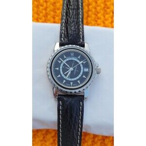 VTG Revue Thommen Landmark Compass Watch 5817002 Swiss Quartz Black 35mm Lume